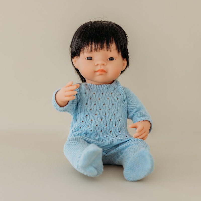 Miniland Doll 15'' Asian Boy (Polybag) - Made in Spain, Anatomically Correct, Quality, Inclusion - Image 2